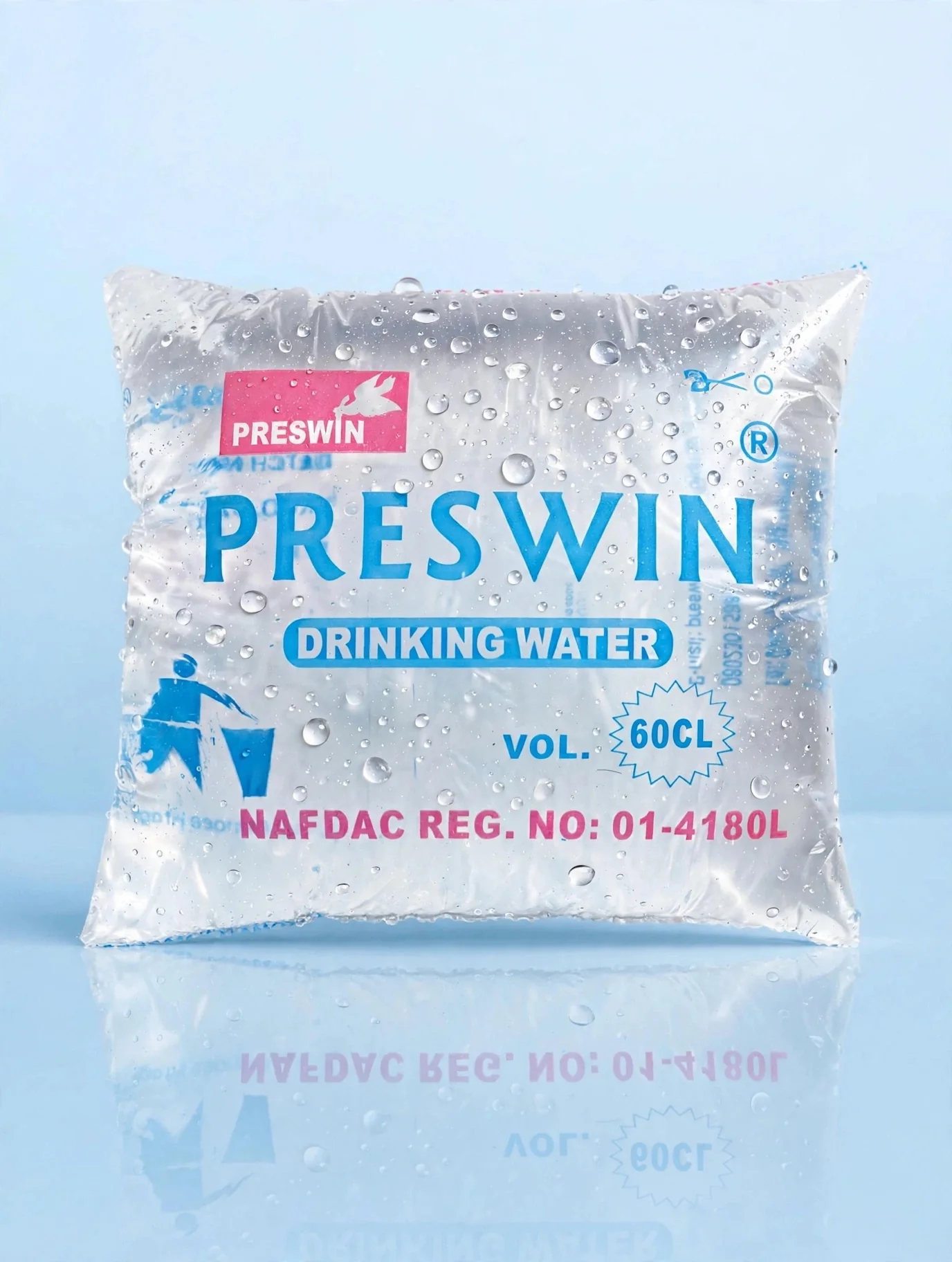 Preswin purified sachet water